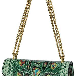 Leather Shoulder Bag Chain Purse for Women - Fashion Crossbody Bags Vintage Snak